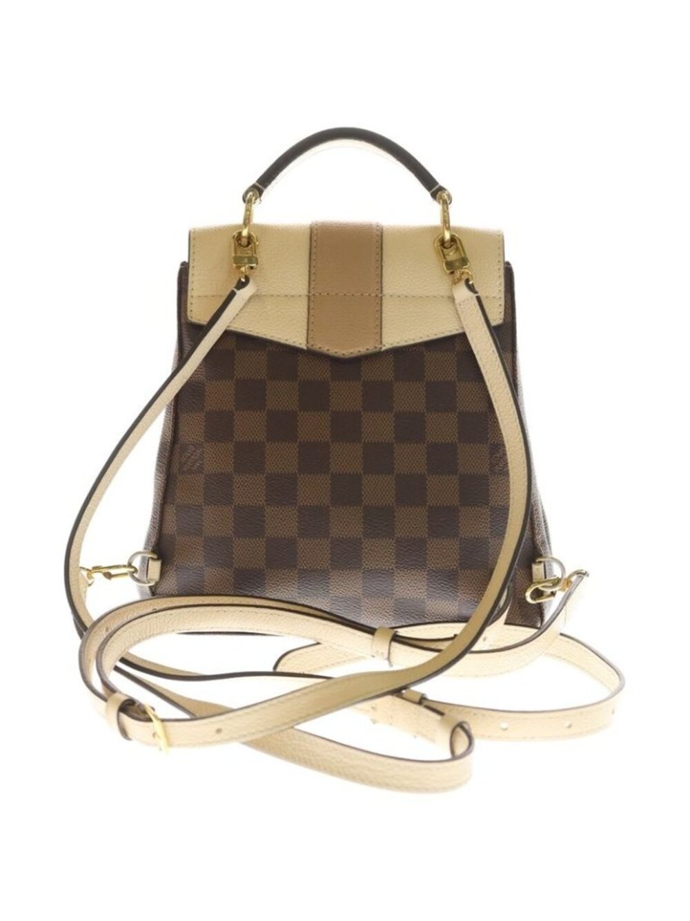 Louis Vuitton Damier Clapton Backpack Brown Leather - Picture 2 of 6